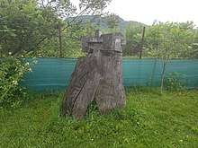 Sculpture in wood by Mihai Olos