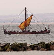 Photograph of a Viking ship replica