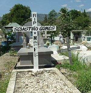 Grave of Sebastião Gomes.