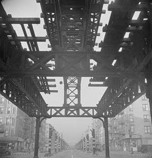 Demolition of the structure of the Second Avenue elevated