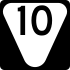 State Route 10 secondary marker