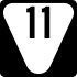 State Route 11 secondary marker