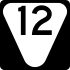 State Route 12 secondary marker