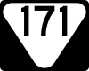 State Route 171 marker
