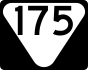 State Route 175 marker