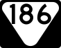 State Route 186 secondary marker