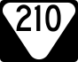 State Route 210 marker