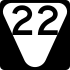 State Route 22 secondary marker