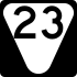 State Route 23 secondary marker
