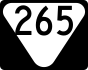 State Route 265 marker