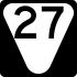 State Route 27 secondary marker