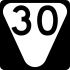 State Route 30 secondary marker