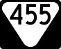 State Route 455 marker