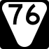 State Route 76 secondary marker
