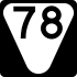 State Route 78 secondary marker