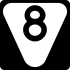 State Route 8 secondary marker