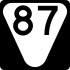 State Route 87 marker