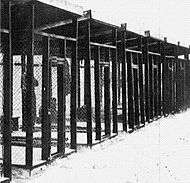 Photograph of steel cages