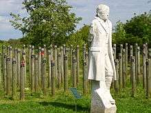 statue based on Herbert Burden at the at the National Memorial Arboretum