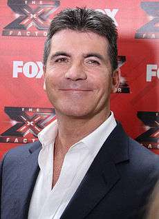 Colour head-and-shoulders photograph of Simon Cowell in 2011.