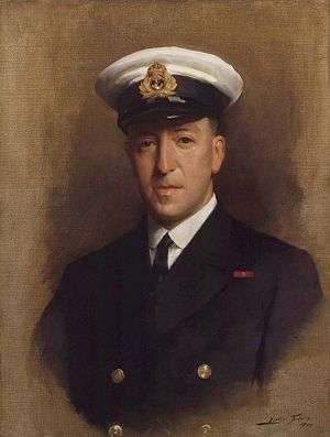 Paul Fildes, in navy uniform
