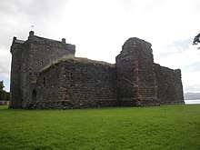 Photo of the remains of a stone castle