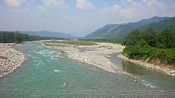 Song River flowing through Raipur, Uttarakhand