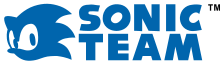 Sonic Team's logo, with a silhouette of Sonic the Hedgehog's head and the words Sonic Team spelled out