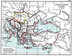 A map of South-eastern Europe c.1000