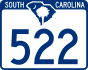 South Carolina Highway 522 marker