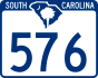 South Carolina Highway 576 marker