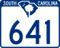 South Carolina Highway 641 marker
