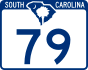 South Carolina Highway 79 marker