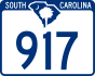 South Carolina Highway 917 marker