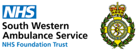 Logo of the South Western Ambulance Service NHS Foundation Trust with Crest