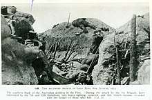 Southern Trench in Lone Pine, Gallipoli, 8 August 1915