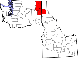 Map of Spokane–Coeur d'Alene Combined Statistical Area