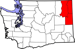 Map of Spokane metropolitan area