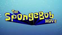 Logotype created for the 2015 film The SpongeBob Movie: Sponge Out of Water.