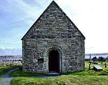 Photograph of a stone chapel