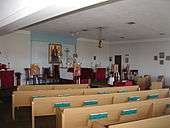 Saint Anne's church interior in 2006 prior to remodeling