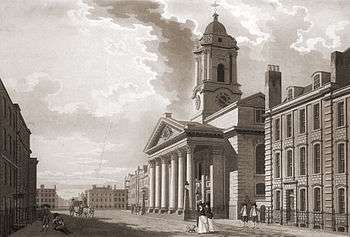 Historic picture of the church of St George's Hanover Square