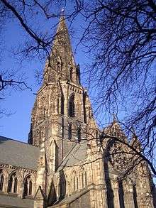 Colour photograph of external view of St Mary's Cathedral, Edinburgh