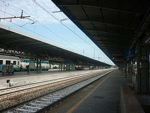 Venezia Mestre station platforms.