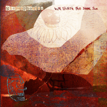 An artwork created by Steve Goddard. The colour of the image is predominately orange with text in top left and right reading "Stereophonics" and "We Share the Same Sun" respectively. The "Stereophonics" text is styled the same way as it on Graffiti on the Train and its related singles. The "We Share the Same Sun" text is also done in the same style as it is on the back of the Graffiti on the Train CD/vinyl case.