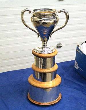 Photo of the Sutherland Cup, first awarded in 1934.