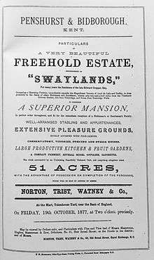 A swaylands particulars of sale