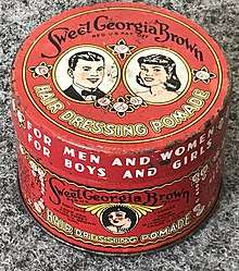 Sweet Georgia Brown Hair Dressing Pomade from 1947