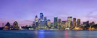 Sydney at night time