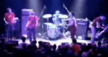 Blurry photo of the Get Up Kids onstage